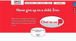 Desktop Screenshot of childline.ie